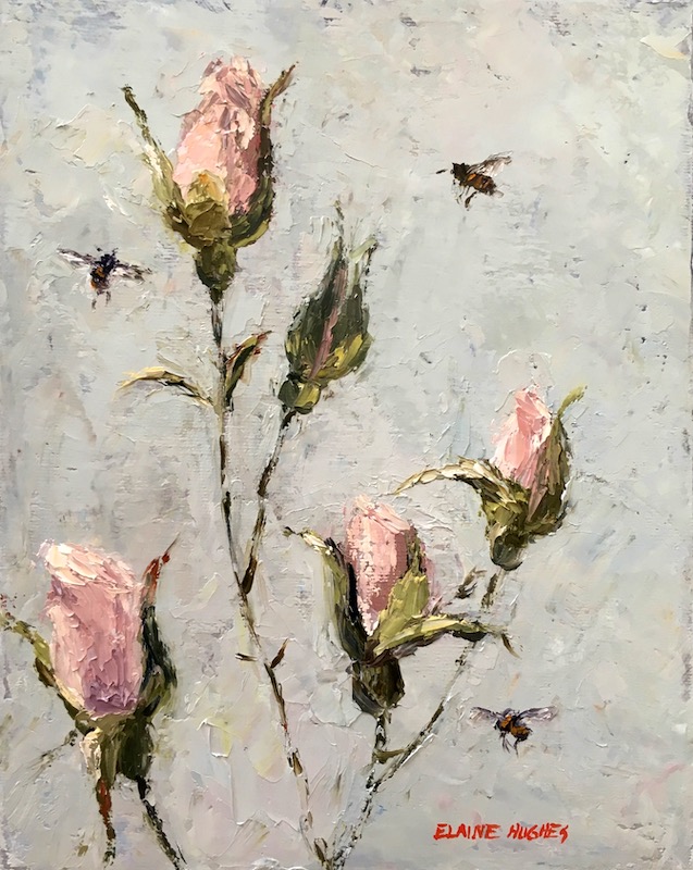 Rosebuds and Bees